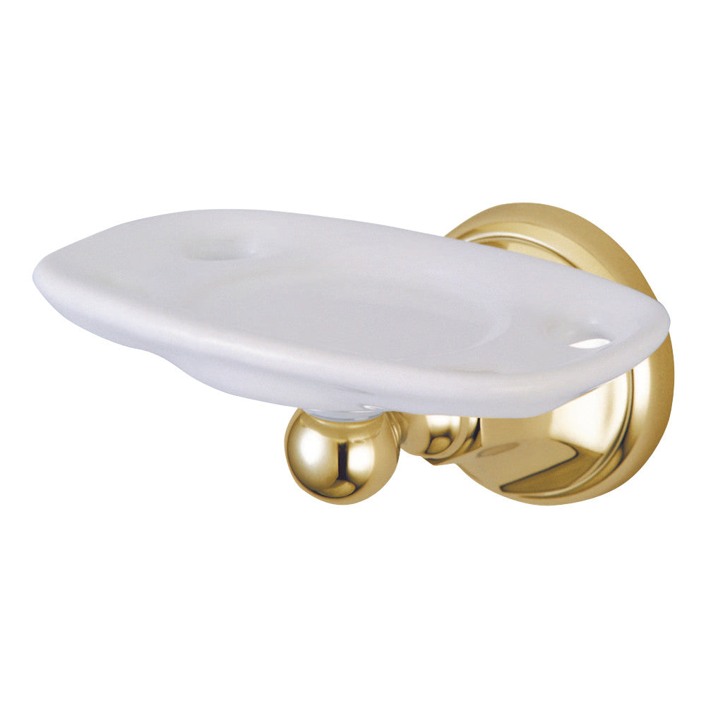 Kingston Brass BA4816PB Metropolitan Toothbrush and Tumbler Holder, Polished Brass - BNGBath