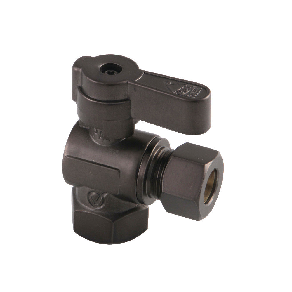 Kingston Brass KF5330ORB 5/8" OD Comp x 3/8" OD Comp Angle Stop Valve, Oil Rubbed Bronze - BNGBath