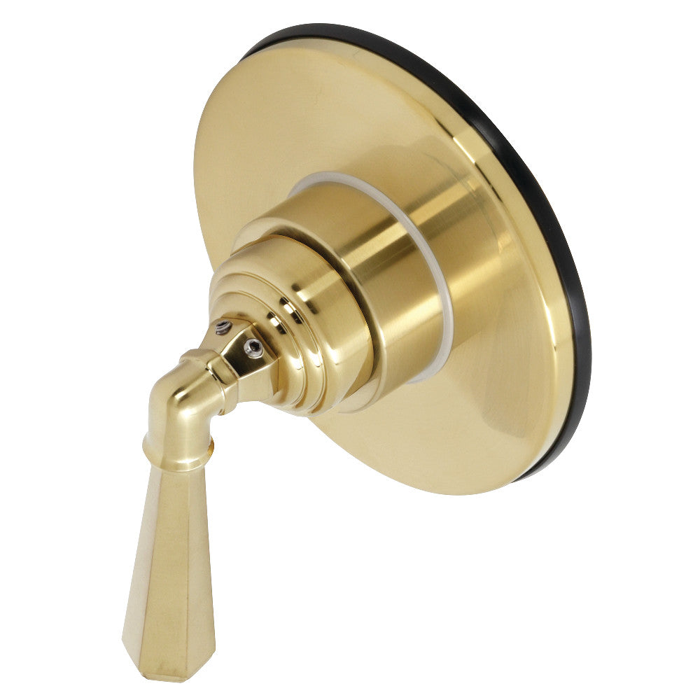 Kingston Brass KS3037HL 3-Way Diverter Valve with Trim Kit, Brushed Brass - BNGBath