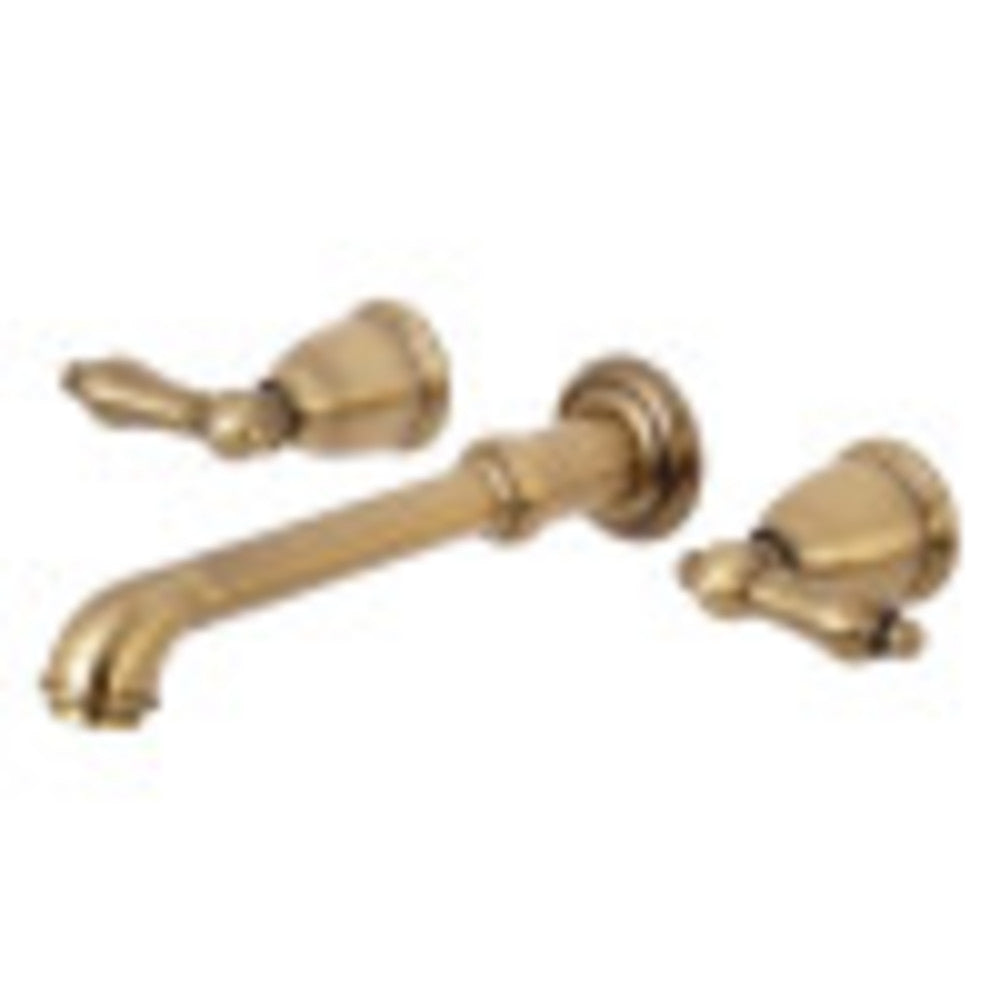 Kingston Brass KS7023AL English Country Wall Mount Roman Tub Faucet, Antique Brass - BNGBath