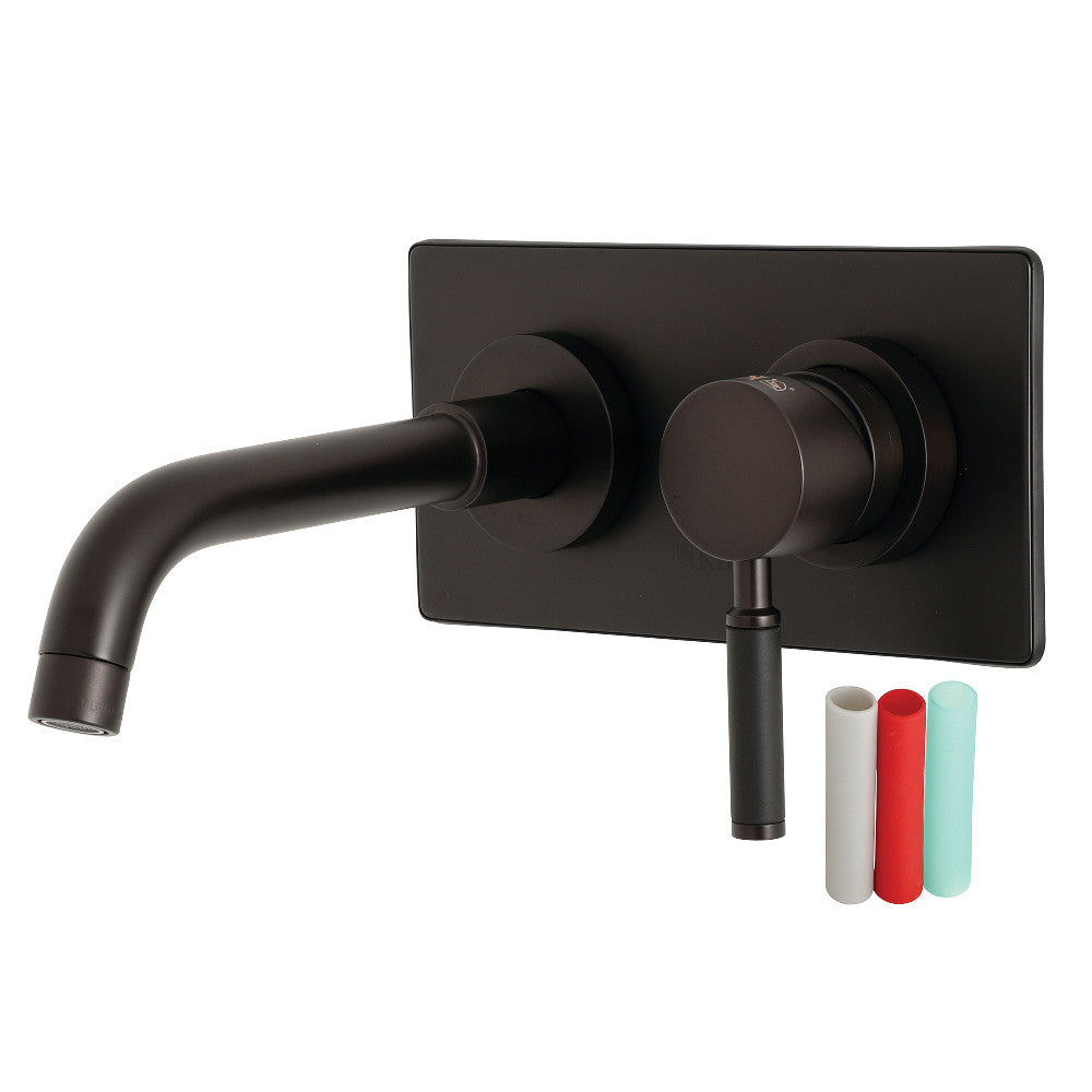 Kingston Brass KS8115DKL Kaiser Single-Handle Wall Mount Bathroom Faucet, Oil Rubbed Bronze - BNGBath