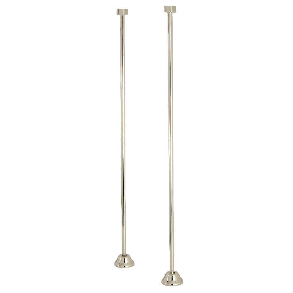 Kingston Brass CC486 Straight Bath Supply, Polished Nickel - BNGBath