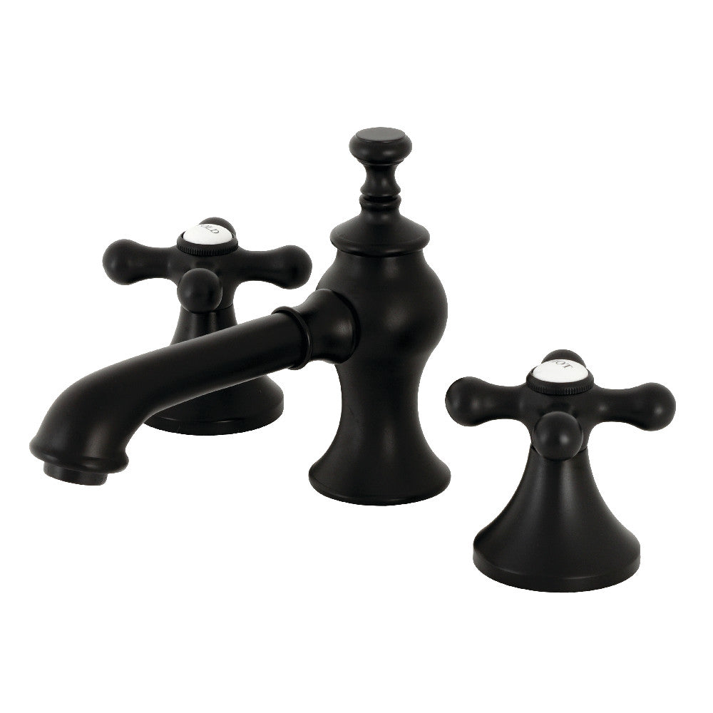 Kingston Brass KC7060AX Vintage 8 in. Widespread Bathroom Faucet, Matte Black - BNGBath