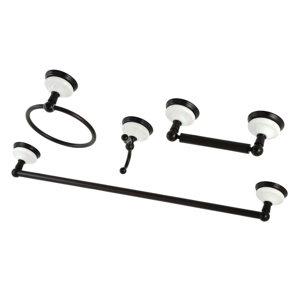 Kingston Brass BAK1111478ORB Victorian 4-Piece Bathroom Hardware, Oil Rubbed Bronze - BNGBath