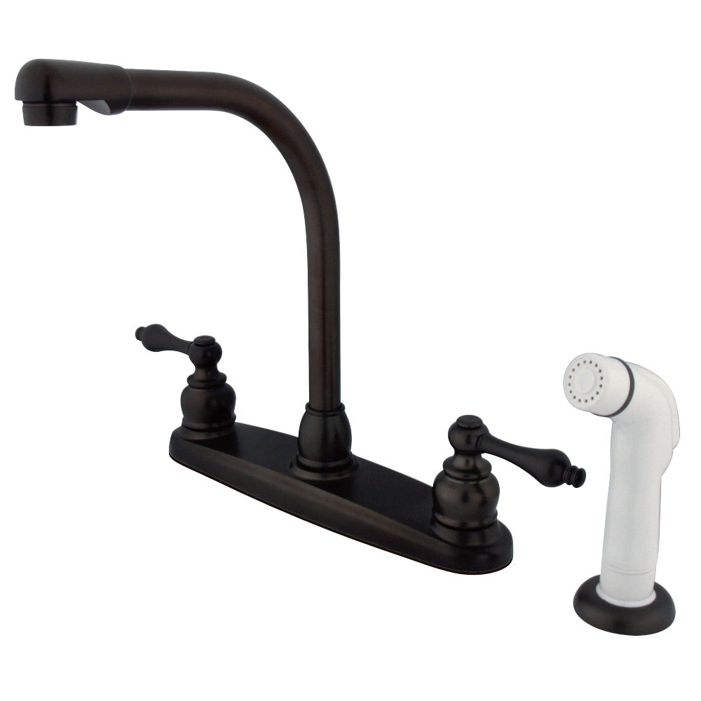 Kingston Brass KB715AL Victorian Centerset Kitchen Faucet, Oil Rubbed Bronze - BNGBath