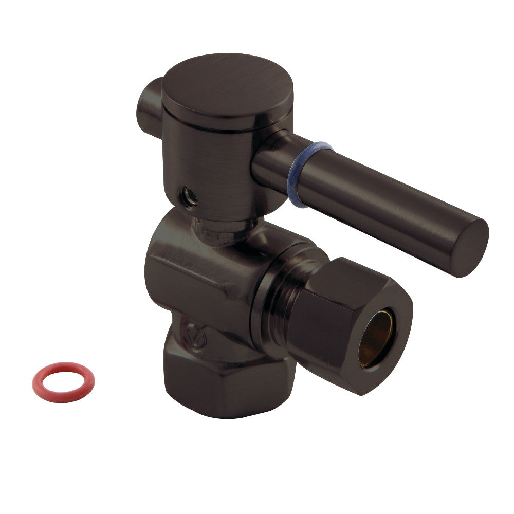 Kingston Brass CC33105DL 3/8" IPS X 3/8" OD Comp Quarter-Turn Angle Stop Valve, Oil Rubbed Bronze - BNGBath