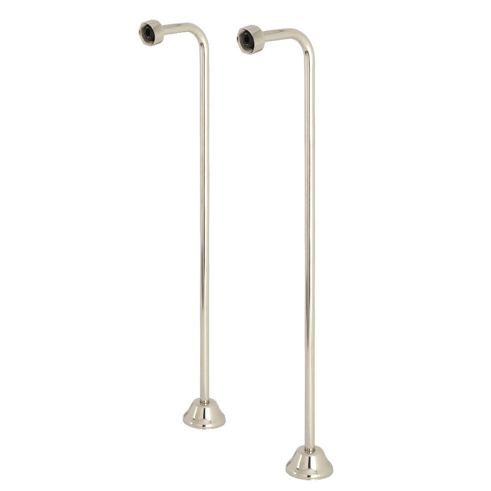 Kingston Brass CC466 Single Offset Bath Supply, Polished Nickel - BNGBath