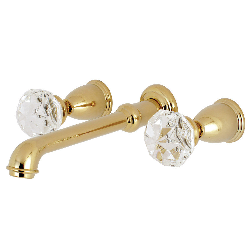 Kingston Brass KS7022KWL Krystal Onyx Wall Mount Roman Tub Faucet, Polished Brass - BNGBath