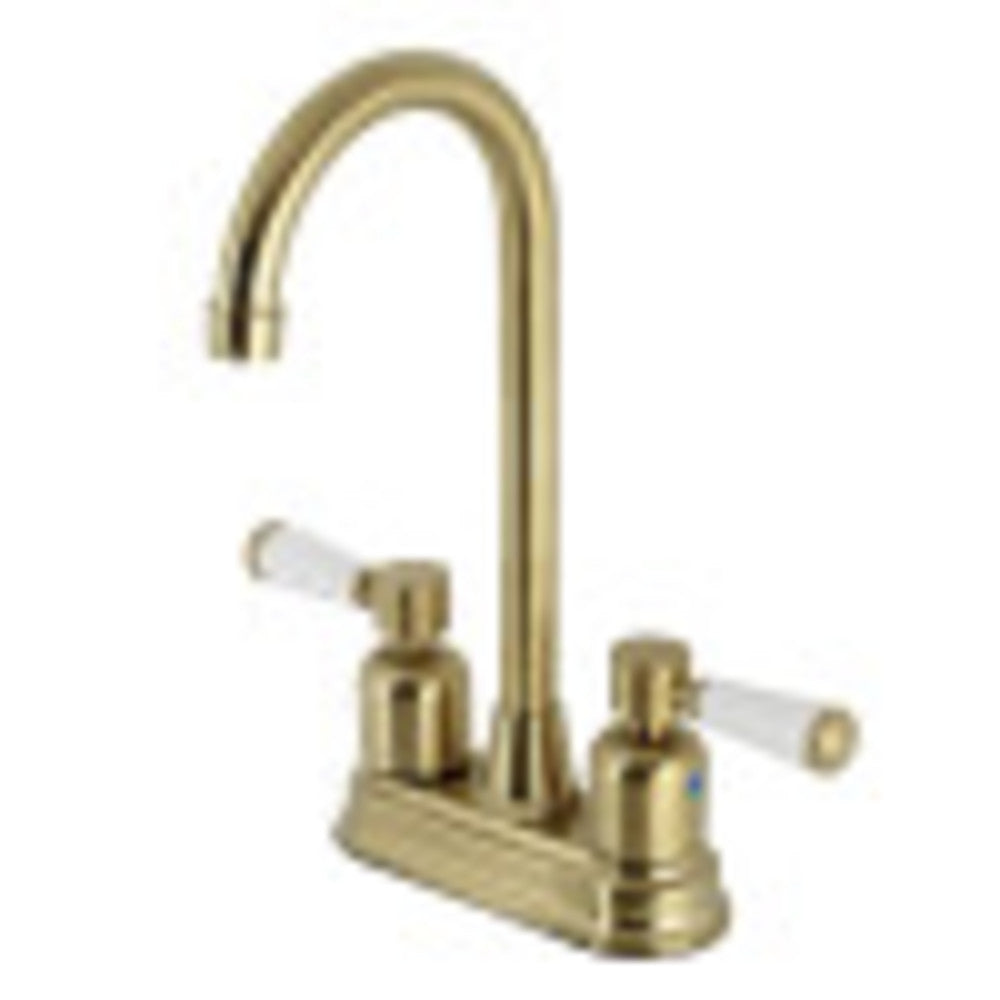 Kingston Brass KB8497DPL Paris Bar Faucet, Brushed Brass - BNGBath