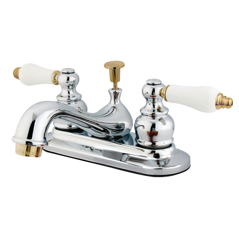 Kingston Brass KB604B 4 in. Centerset Bathroom Faucet, Polished Chrome - BNGBath