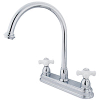 Thumbnail for Kingston Brass KB3741PX Restoration Centerset Kitchen Faucet, Polished Chrome - BNGBath