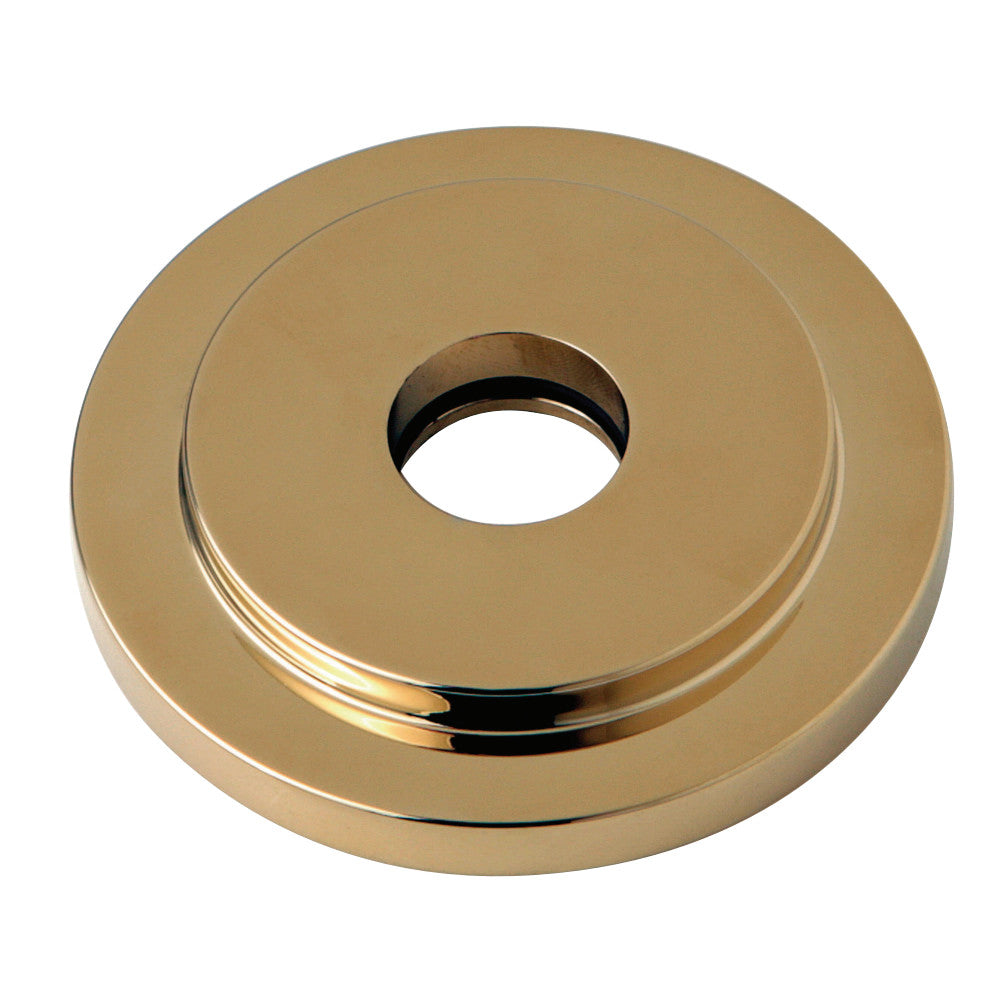 Kingston Brass FLEURO2 Manhattan Heavy Duty Round Solid Cast Brass Shower Flange, Polished Brass - BNGBath