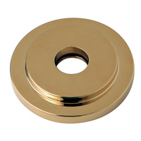 Thumbnail for Kingston Brass FLEURO2 Manhattan Heavy Duty Round Solid Cast Brass Shower Flange, Polished Brass - BNGBath