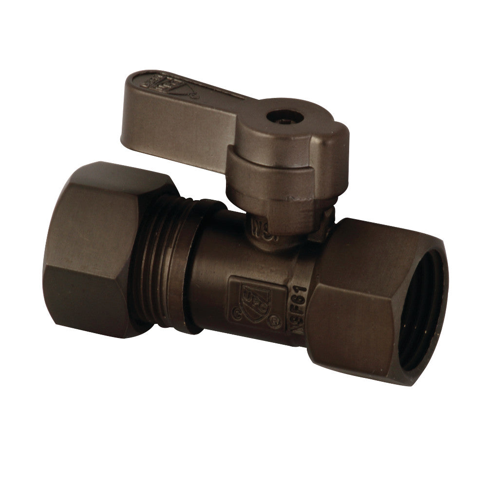 Kingston Brass KF4515ORB 1/2" IPS X 5/8" OD Comp Straight Stop Valve, Oil Rubbed Bronze - BNGBath