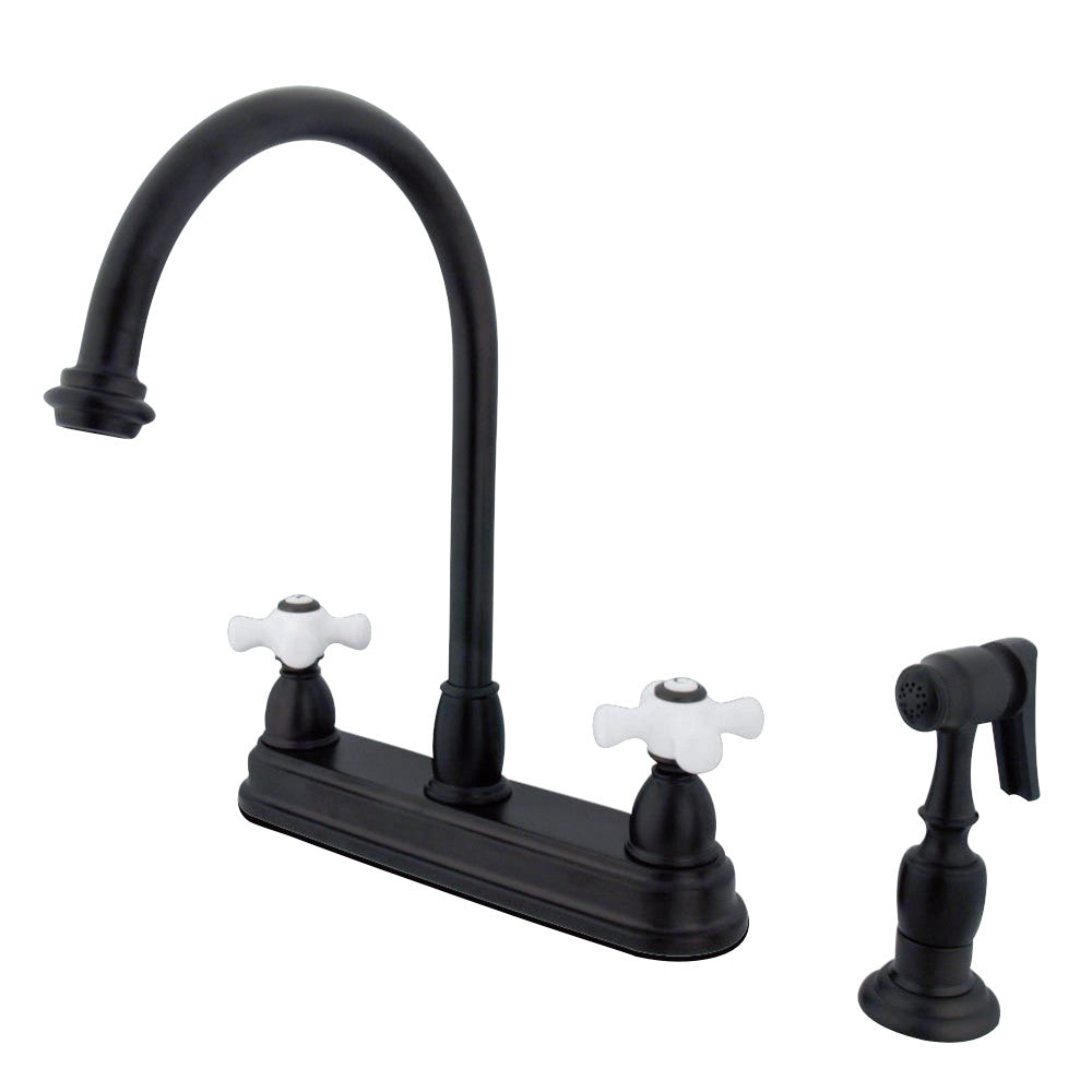 Kingston Brass KB3755PXBS Restoration Centerset Kitchen Faucet, Oil Rubbed Bronze - BNGBath