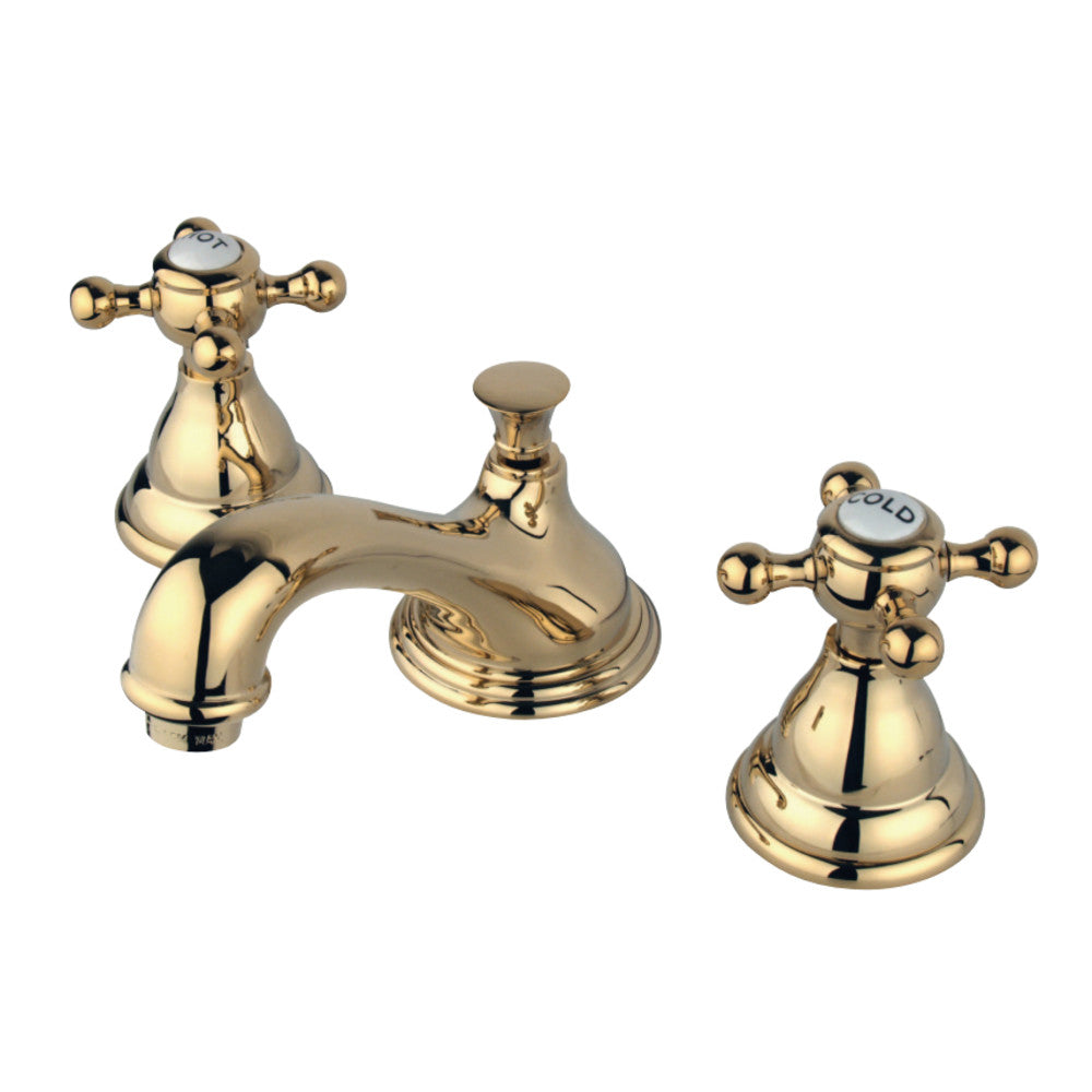 Kingston Brass KS5562BX 8 in. Widespread Bathroom Faucet, Polished Brass - BNGBath