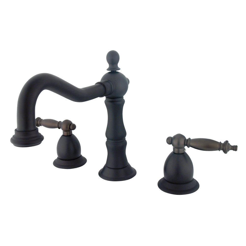 Kingston Brass KS1975TL 8 in. Widespread Bathroom Faucet, Oil Rubbed Bronze - BNGBath