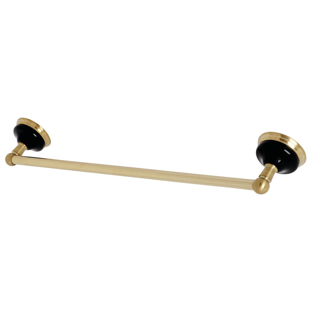 Kingston Brass BA9112BB Water Onyx 18 in. Towel Bar, Brushed Brass - BNGBath