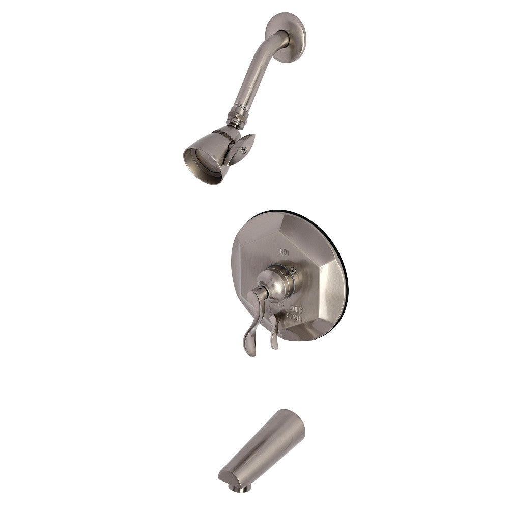 Kingston Brass KB46380DFL Tub and Shower Faucet, Brushed Nickel - BNGBath