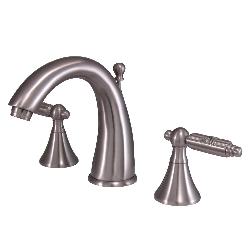 Kingston Brass KS2978GL 8 in. Widespread Bathroom Faucet, Brushed Nickel - BNGBath