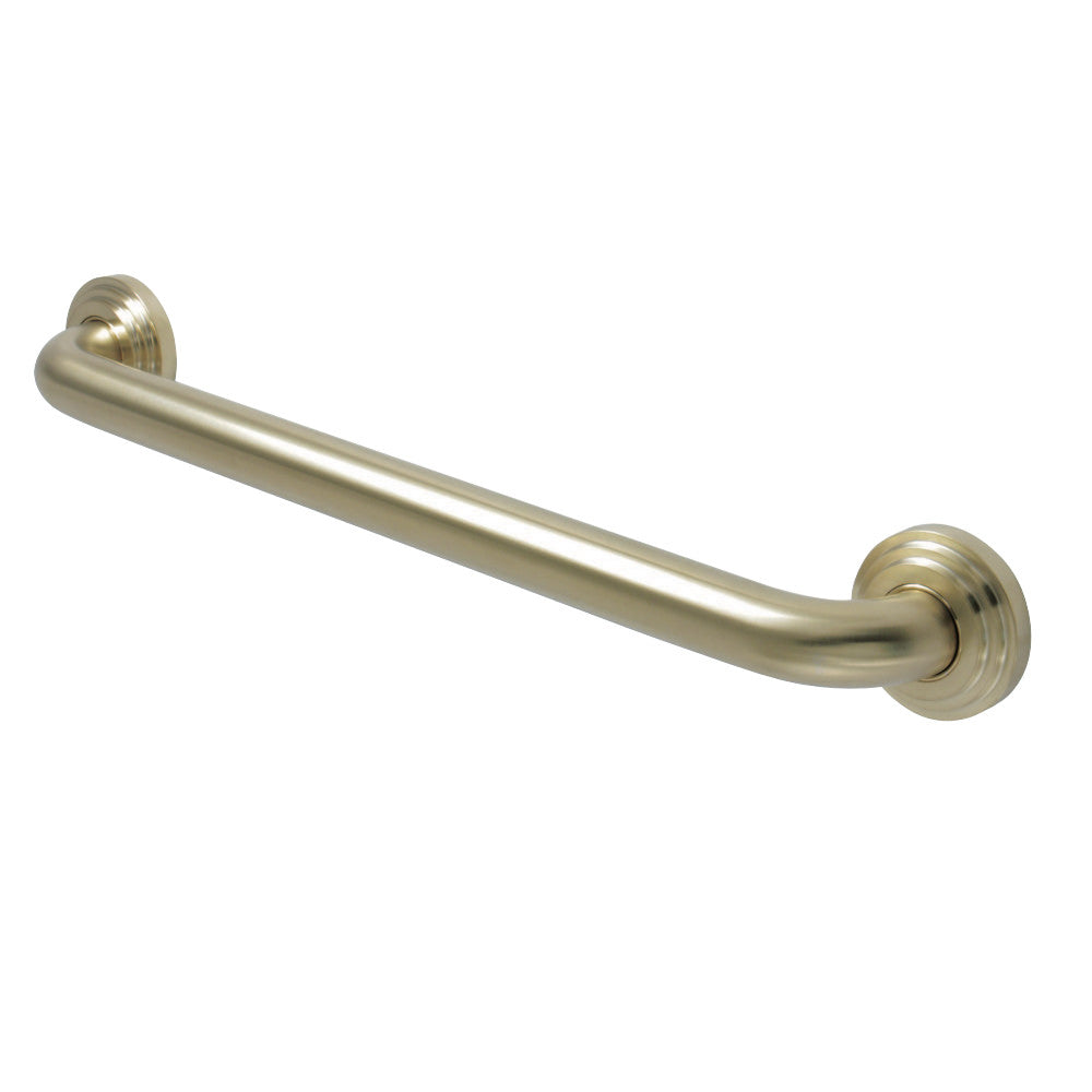 Kingston Brass DR214187 Milano 18-Inch X 1-1/4-Inch OD Decorative Grab Bar, Brushed Brass - BNGBath