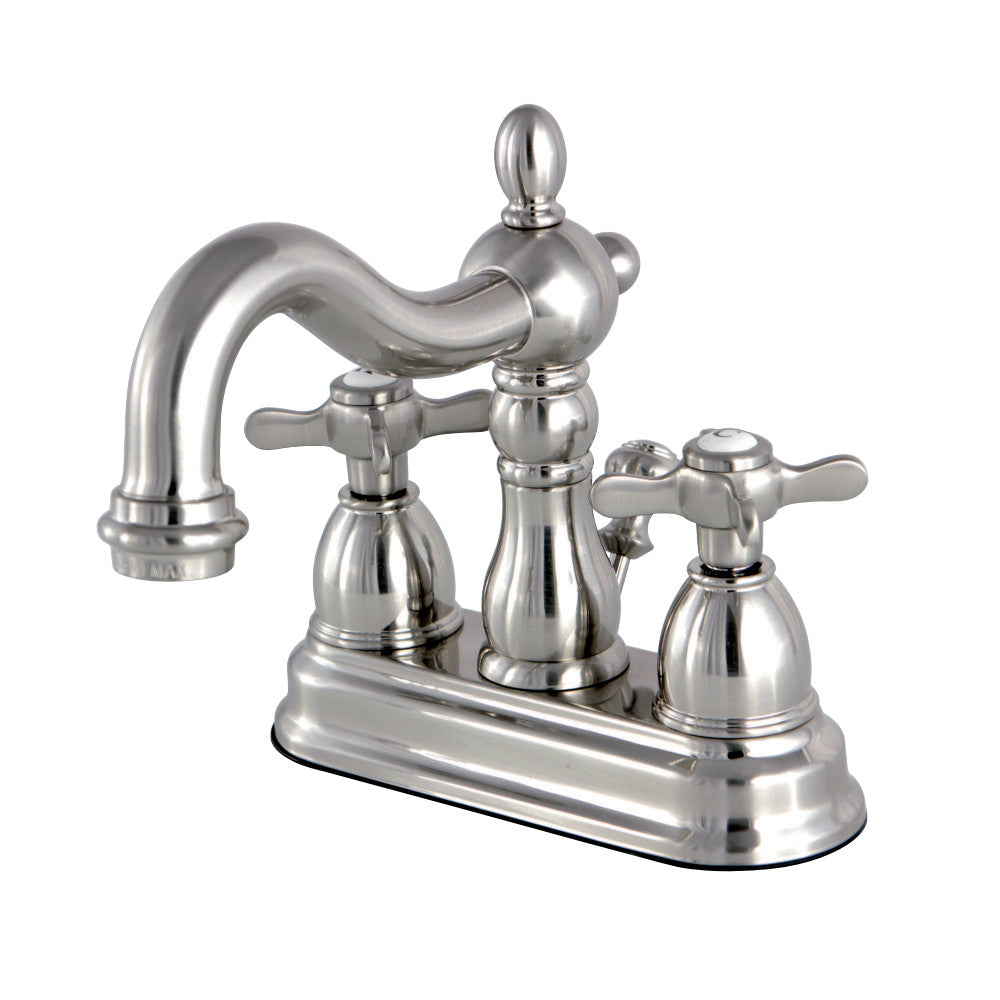 Kingston Brass KS1608BEX 4 in. Centerset Bathroom Faucet, Brushed Nickel - BNGBath