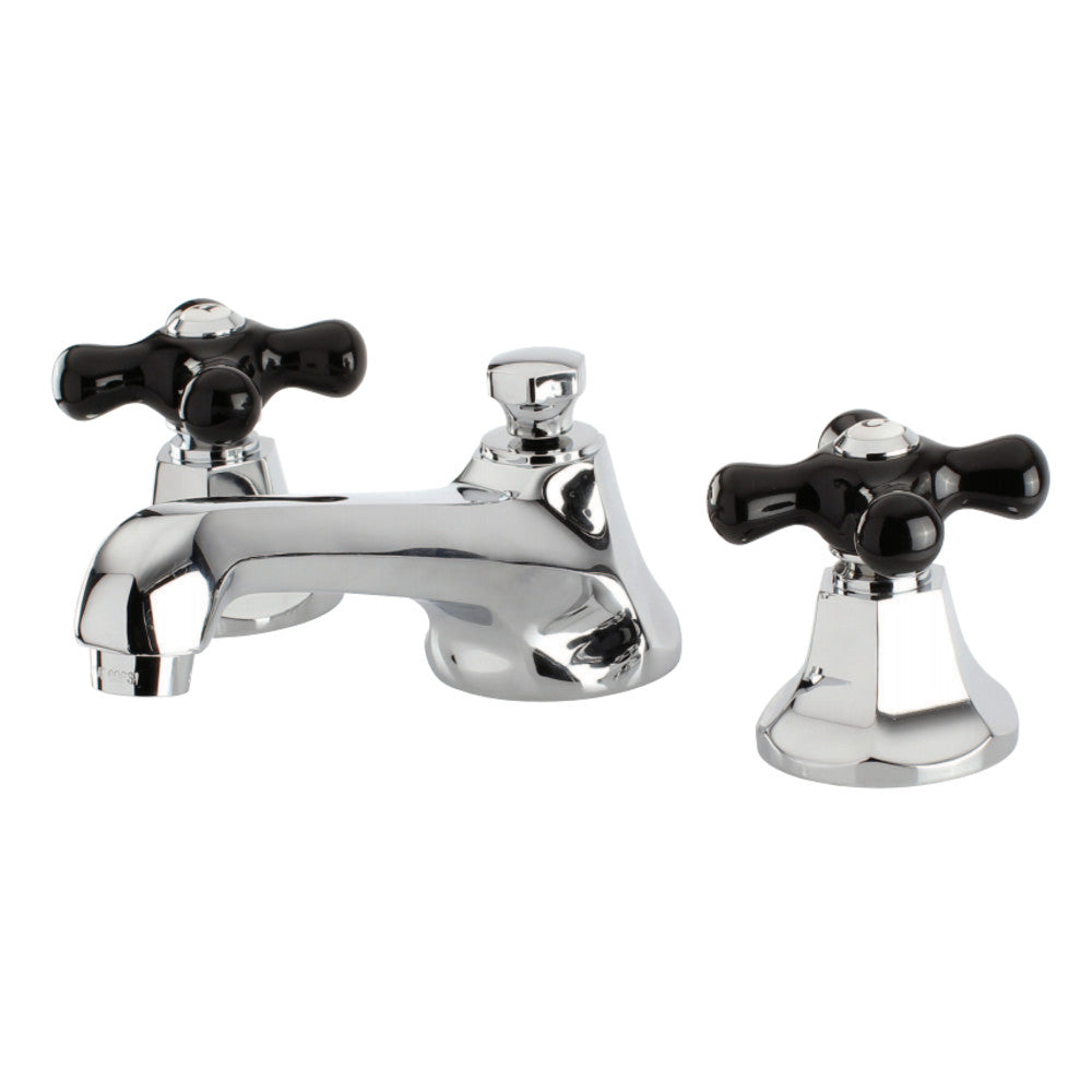 Kingston Brass KS4461PKX Duchess Widespread Bathroom Faucet with Brass Pop-Up, Polished Chrome - BNGBath