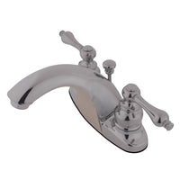 Thumbnail for Kingston Brass GKB7648AL 4 in. Centerset Bathroom Faucet, Brushed Nickel - BNGBath