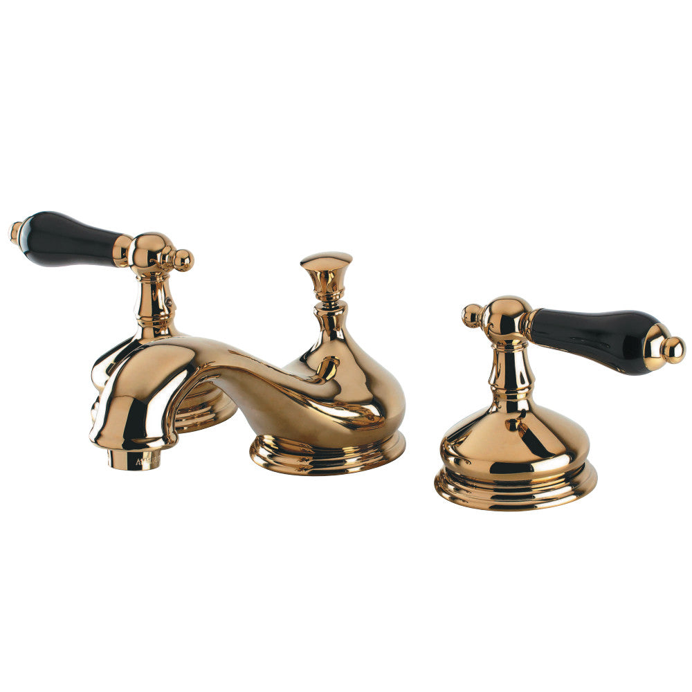 Kingston Brass KS1162PKL Duchess Widespread Bathroom Faucet with Brass Pop-Up, Polished Brass - BNGBath