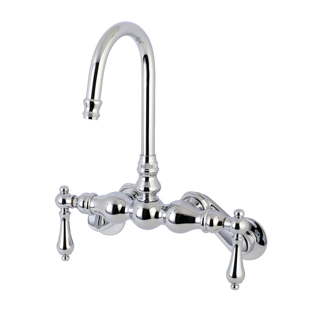 Aqua Vintage AE82T1 Vintage Adjustable Center Wall Mount Tub Faucet, Polished Chrome - BNGBath