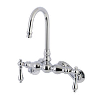 Thumbnail for Aqua Vintage AE82T1 Vintage Adjustable Center Wall Mount Tub Faucet, Polished Chrome - BNGBath