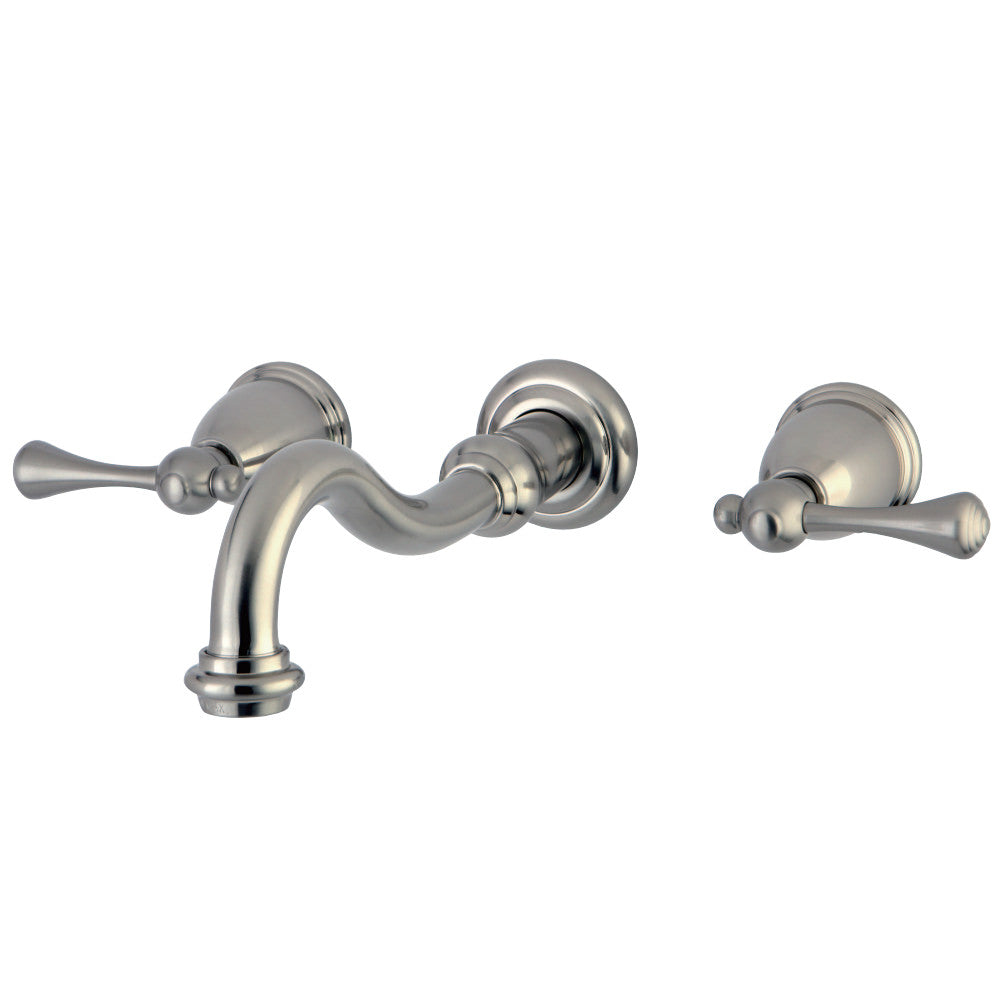 Kingston Brass KS3128BL Wall Mount Bathroom Faucet, Brushed Nickel - BNGBath