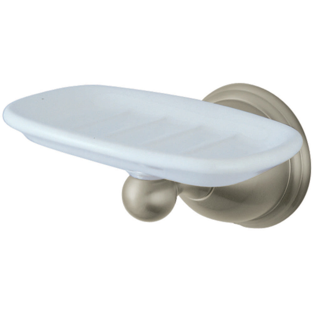 Kingston Brass BA3965SN Restoration Wall-Mount Soap Dish, Brushed Nickel - BNGBath