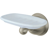 Thumbnail for Kingston Brass BA3965SN Restoration Wall-Mount Soap Dish, Brushed Nickel - BNGBath