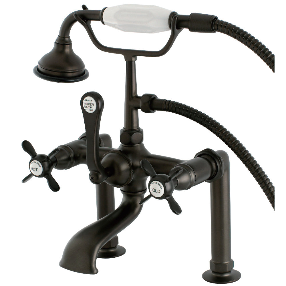 Aqua Vintage AE103T5BEX Essex Deck Mount Clawfoot Tub Faucet, Oil Rubbed Bronze - BNGBath