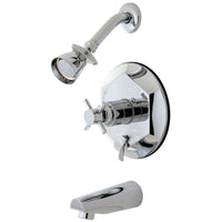 Thumbnail for Kingston Brass KB46310DX Concord Tub & Shower Faucet, Polished Chrome - BNGBath