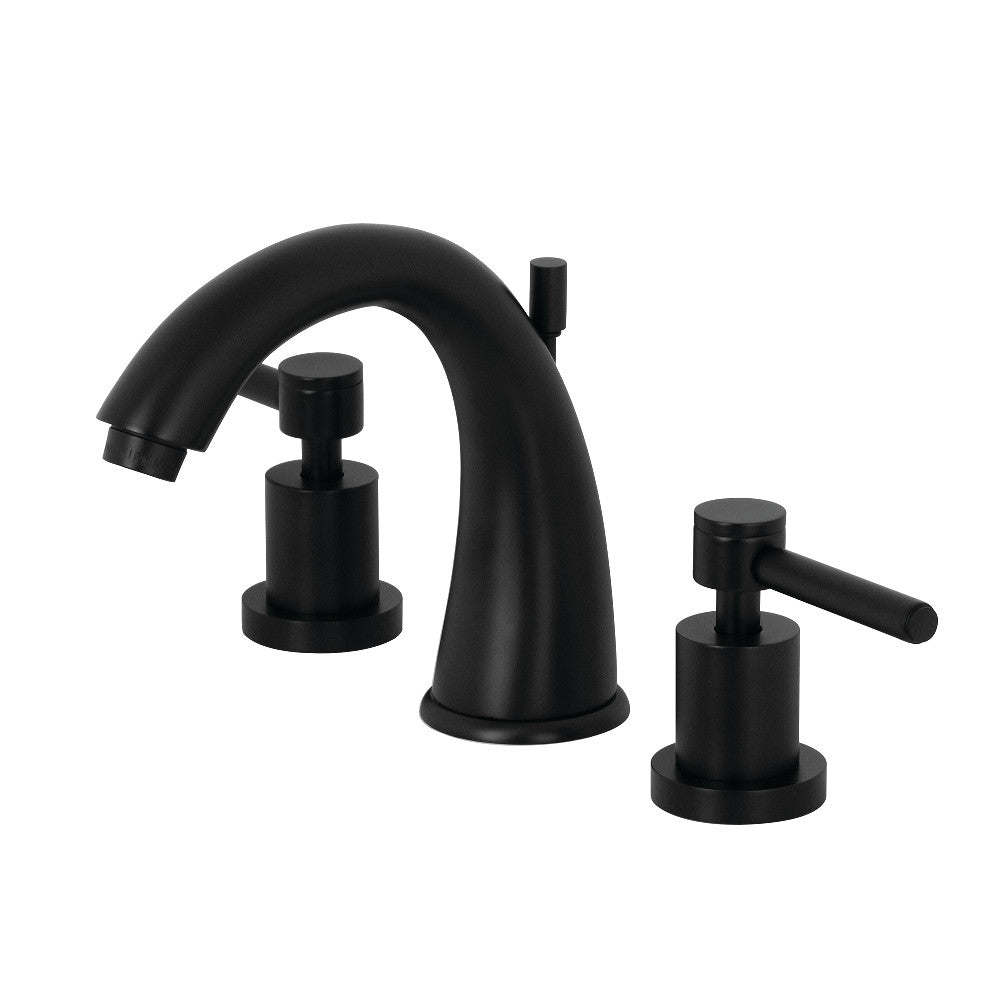 Kingston Brass KS2960DL 8 in. Widespread Bathroom Faucet, Matte Black - BNGBath