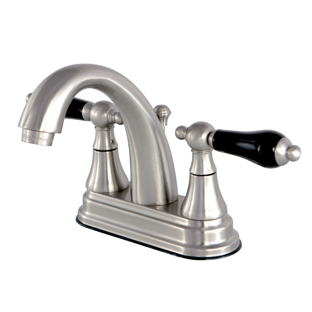 Kingston Brass KS7618PKL 4 in. Centerset Bathroom Faucet, Brushed Nickel - BNGBath