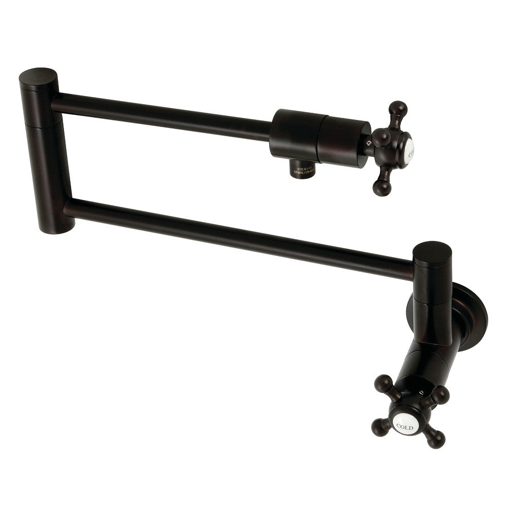 Kingston Brass KS4105BX Metropolitan Wall Mount Pot Filler, Oil Rubbed Bronze - BNGBath