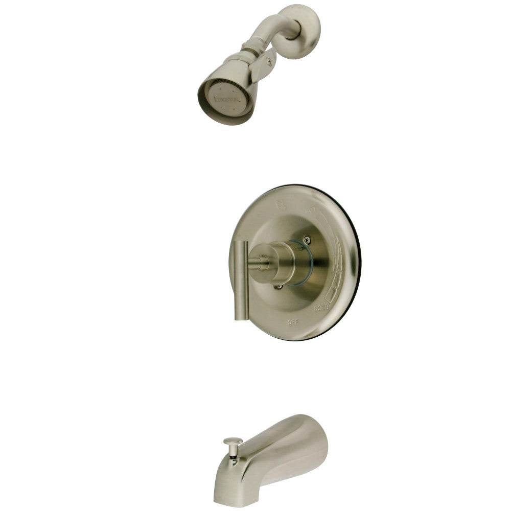 Kingston Brass KB6638CML Manhattan Single-Handle Tub and Shower Faucet, Brushed Nickel - BNGBath