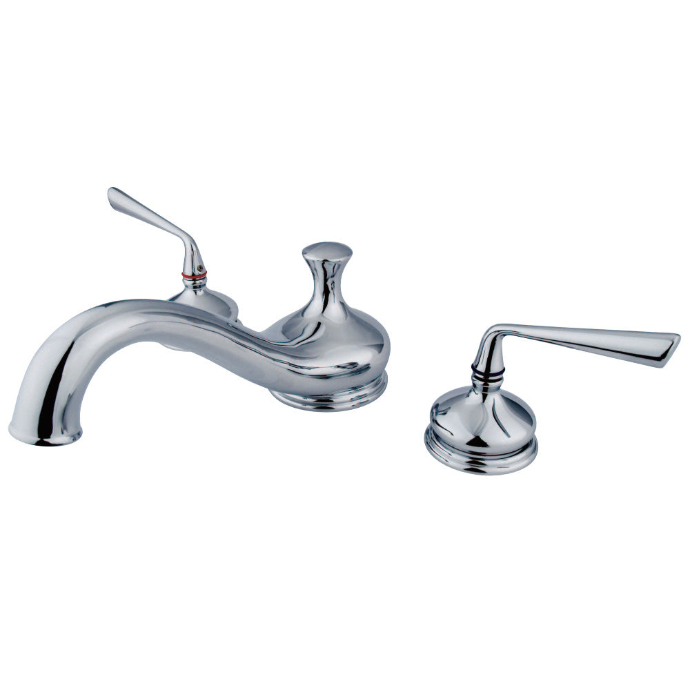 Kingston Brass KS3331ZL Silver Sage Roman Tub Faucet, Polished Chrome - BNGBath