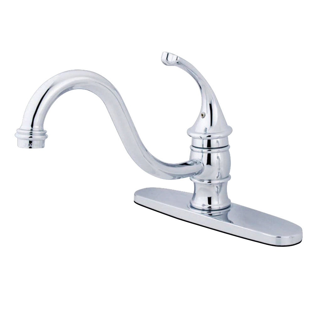 Kingston Brass KB3571GLLS Georgian 8" Centerset Kitchen Faucet without Sprayer, Polished Chrome - BNGBath