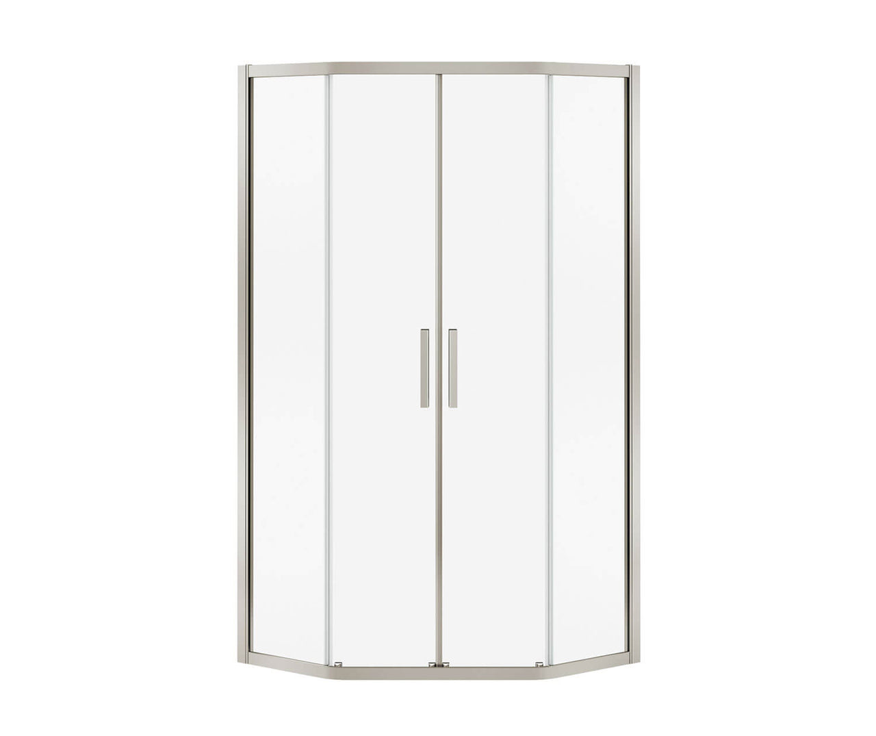 Radia Neo-round Sliding Shower Door 36 x 36 x 71 ½ in. 6 mm Corner Shower door - BNGBath