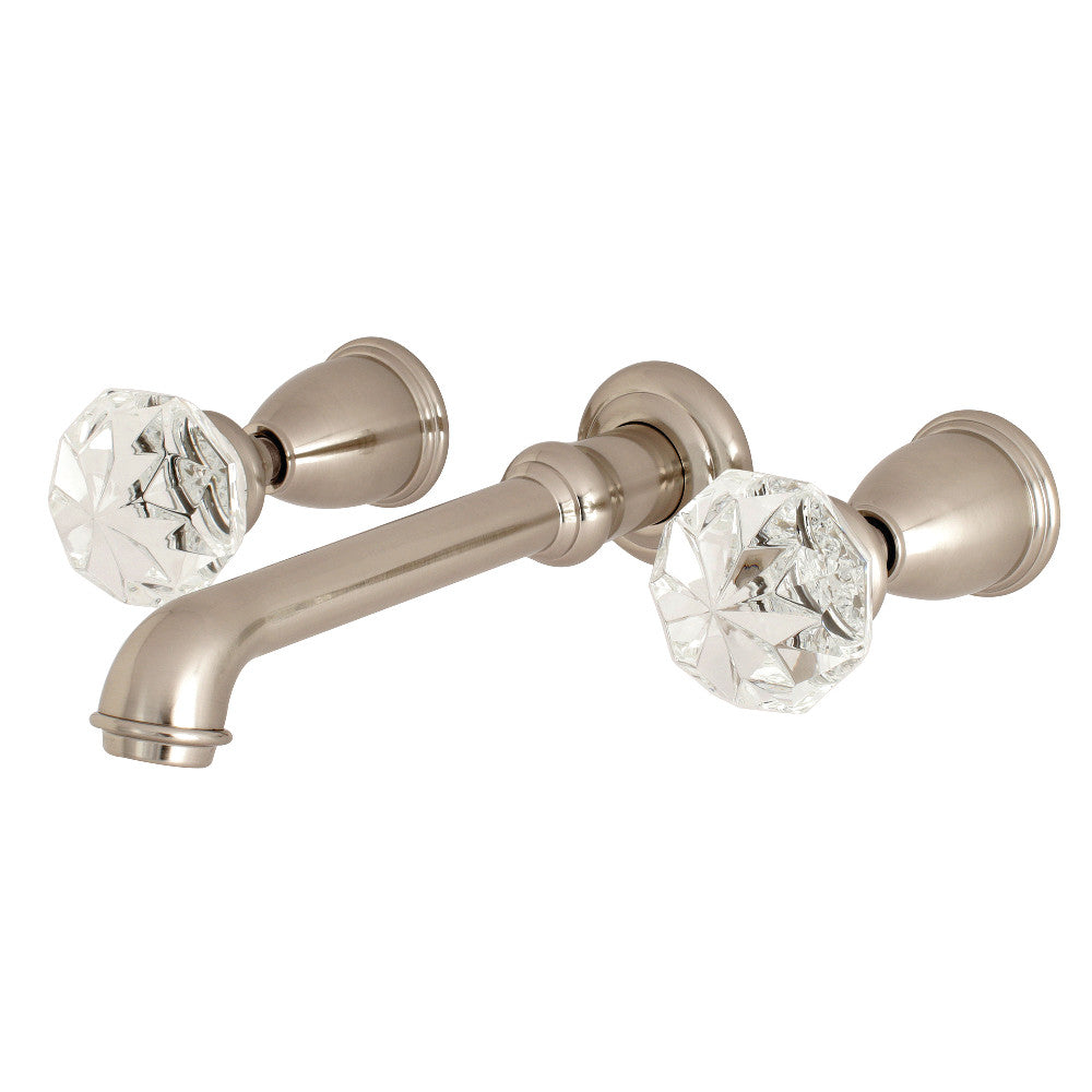 Kingston Brass KS7028KWL Krystal Onyx Wall Mount Roman Tub Faucet, Brushed Nickel - BNGBath