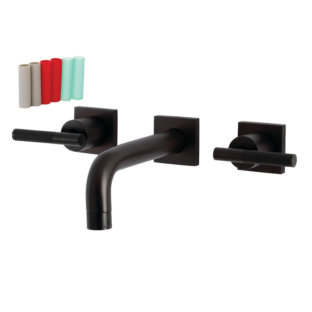 Kingston Brass KS6125CKL Ksiser Two-Handle Wall Mount Bathroom Faucet, Oil Rubbed Bronze - BNGBath