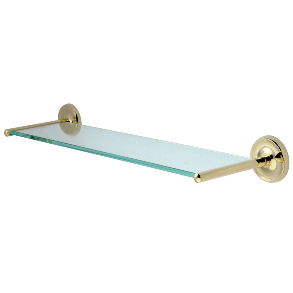 Kingston Brass BA319PB Classic Glass Shelf, Polished Brass - BNGBath