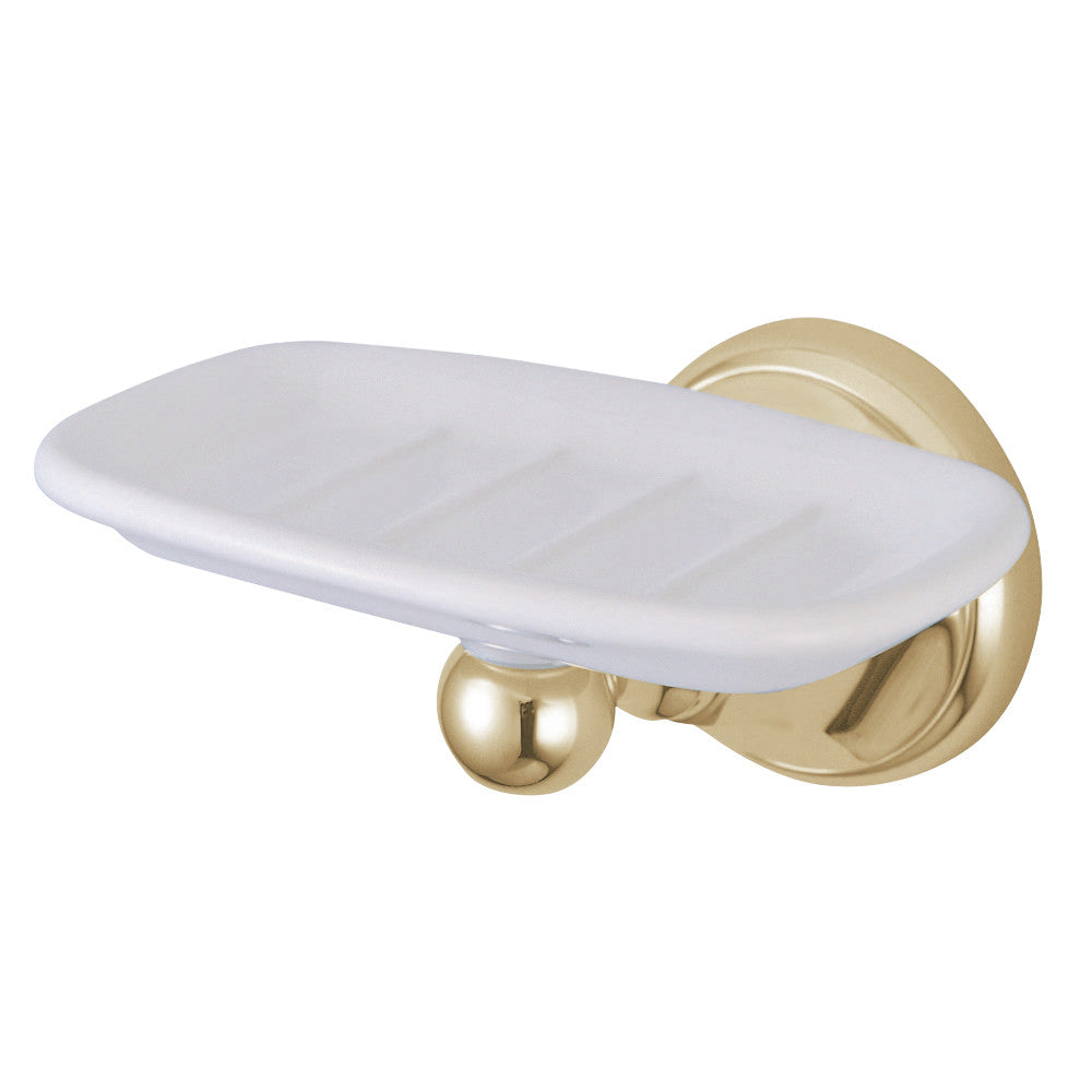 Kingston Brass BA4815PB Metropolitan Wall Mount Soap Dish Holder, Polished Brass - BNGBath