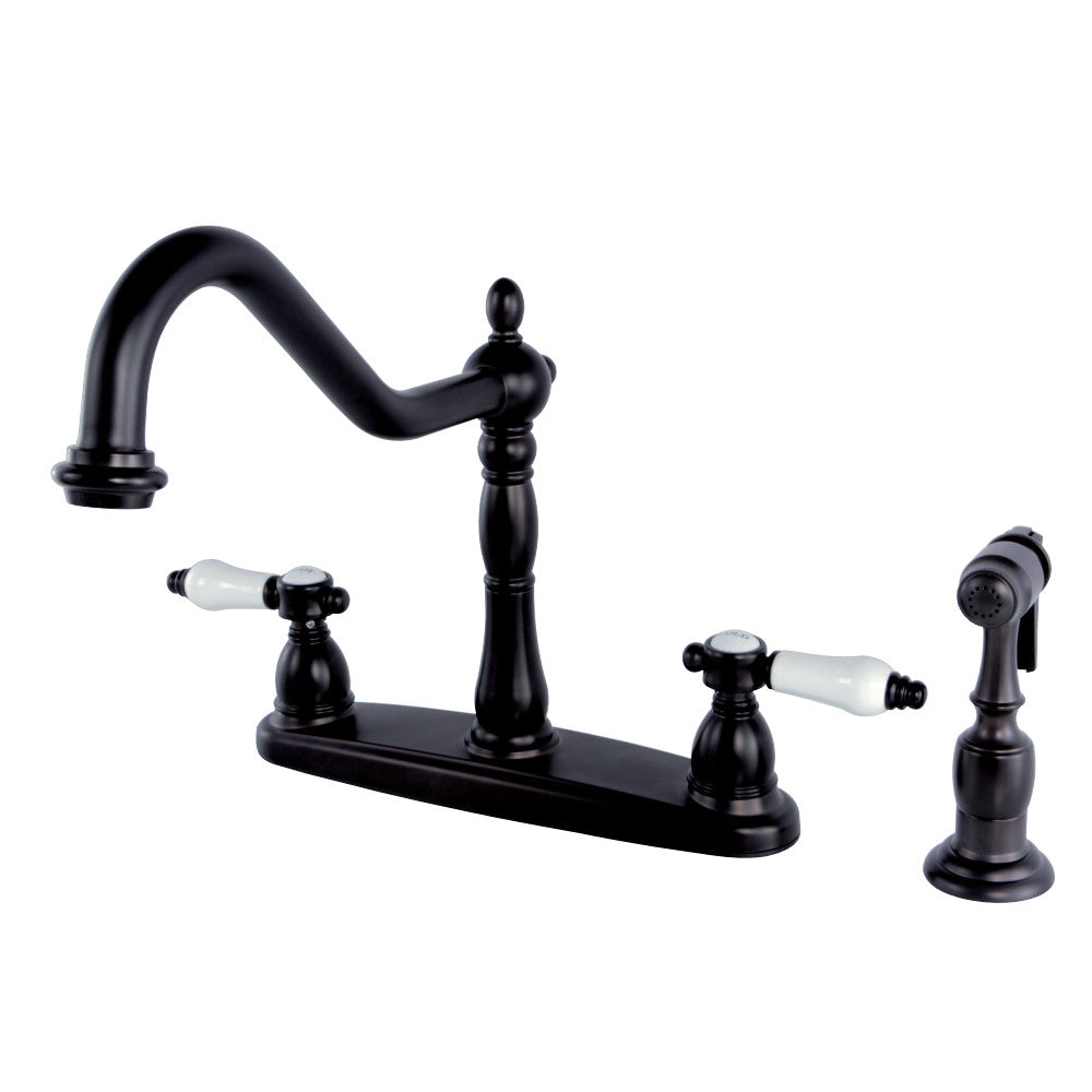 Kingston Brass KB1755BPLBS Bel-Air Centerset Kitchen Faucet, Oil Rubbed Bronze - BNGBath