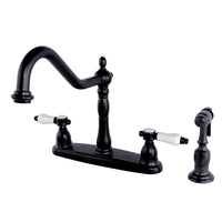 Thumbnail for Kingston Brass KB1755BPLBS Bel-Air Centerset Kitchen Faucet, Oil Rubbed Bronze - BNGBath