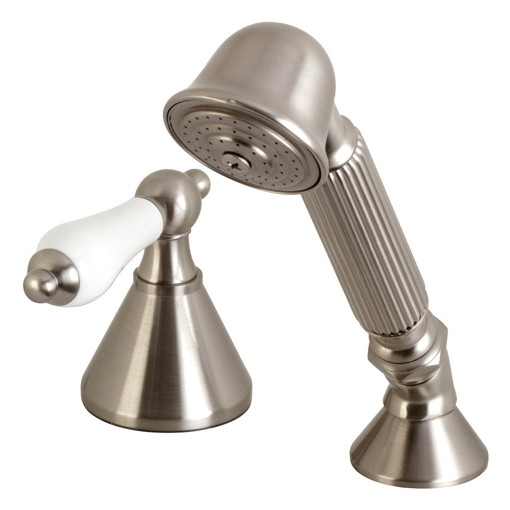 Kingston Brass KSK2368PLTR Transfer Valve Set for Roman Tub Faucet, Brushed Nickel - BNGBath